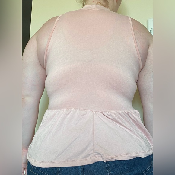 Cute blush pink peplum top - Picture 4 of 4